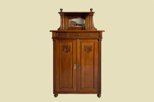 1920er Vertiko ANTIK Jugendstil VINTAGE Lebensbaum Kommode Schrank von 1920