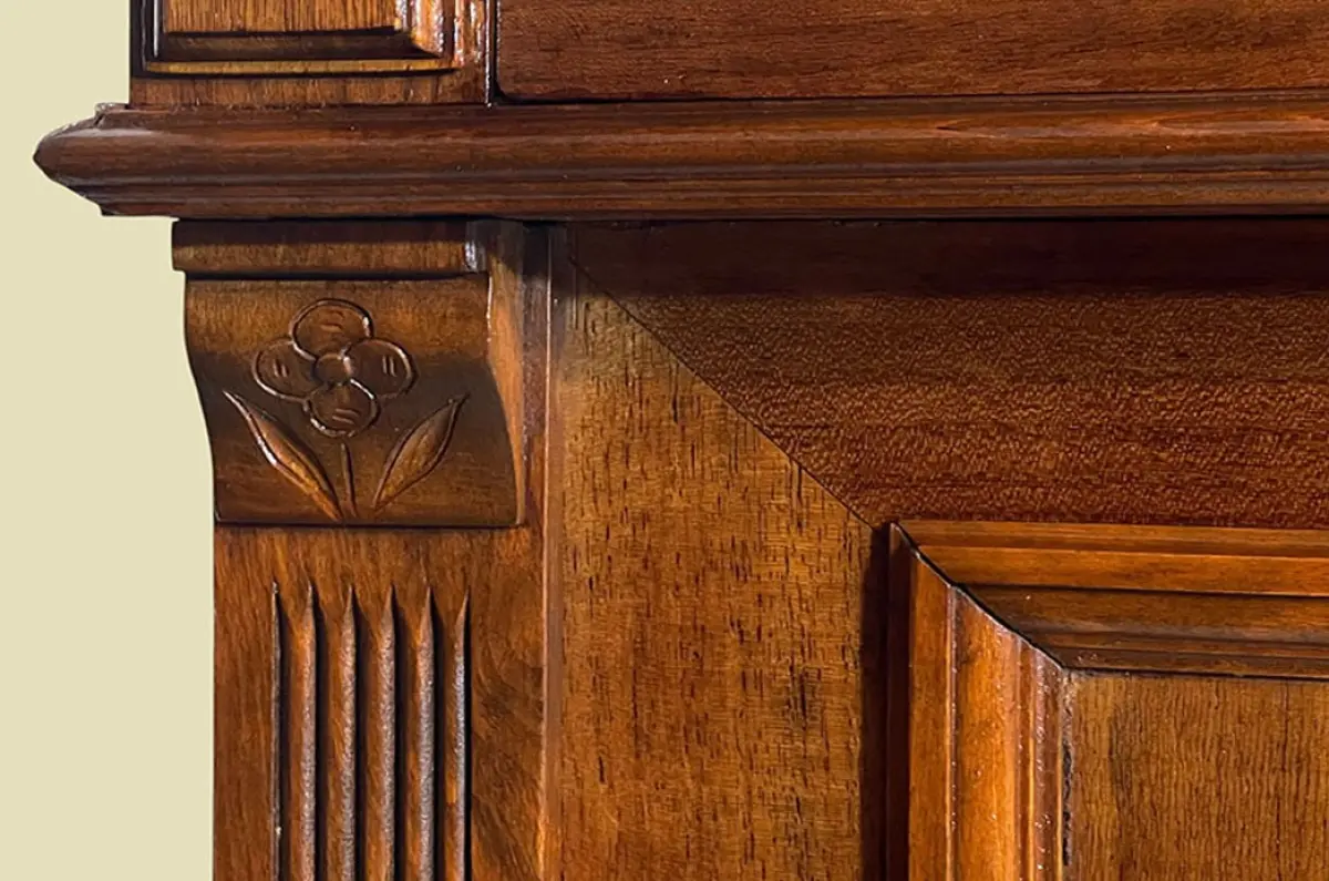 1920er Vertiko ANTIK Jugendstil VINTAGE Lebensbaum Kommode Schrank von 1920 11