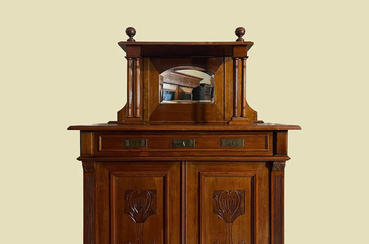 1920er Vertiko ANTIK Jugendstil VINTAGE Lebensbaum Kommode Schrank von 1920 15