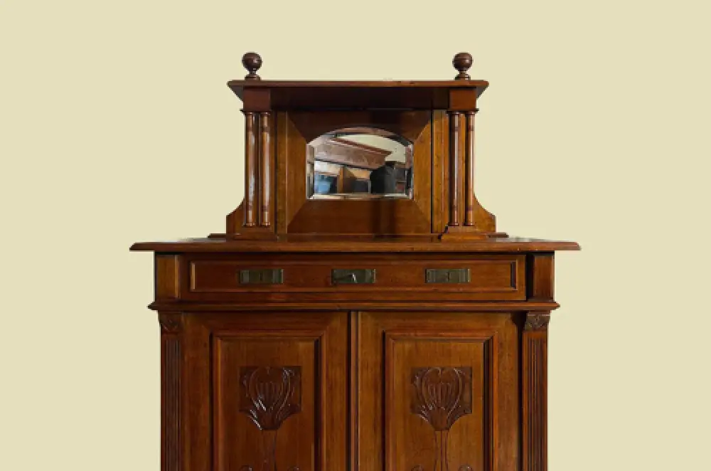 1920er Vertiko ANTIK Jugendstil VINTAGE Lebensbaum Kommode Schrank von 1920 15