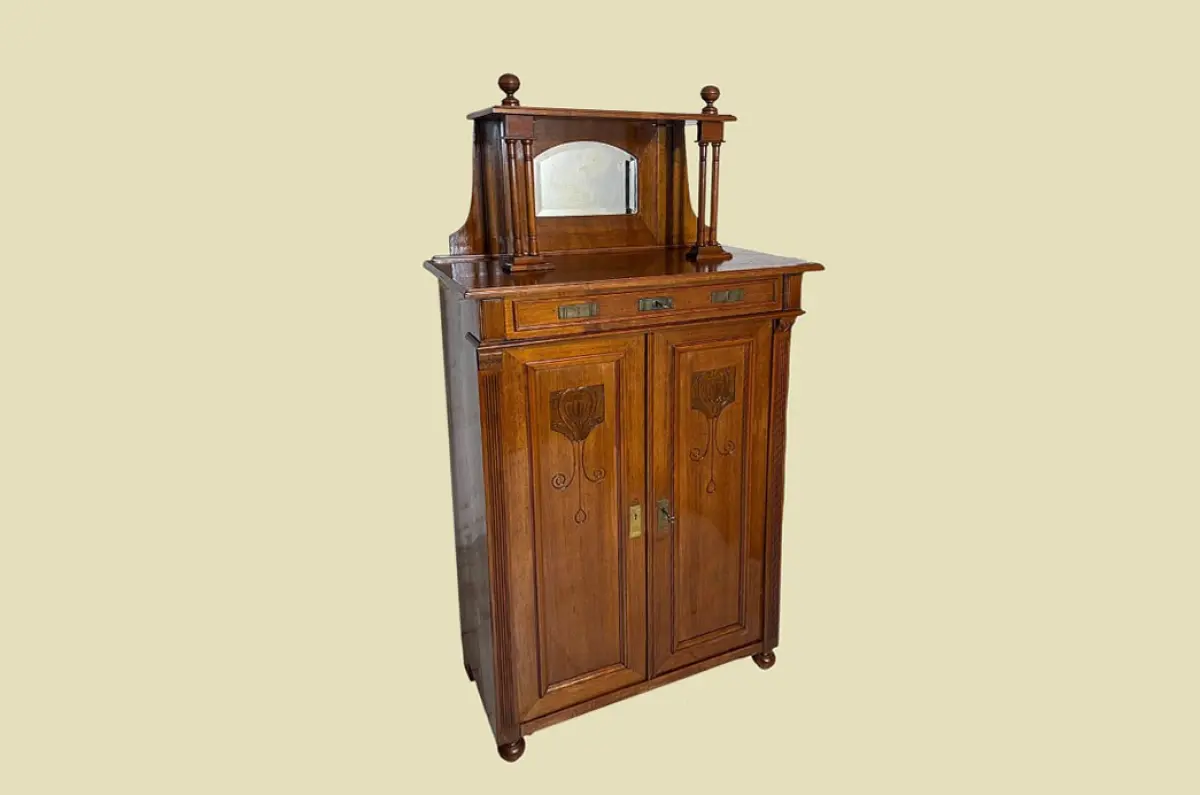 1920er Vertiko ANTIK Jugendstil VINTAGE Lebensbaum Kommode Schrank von 1920 2