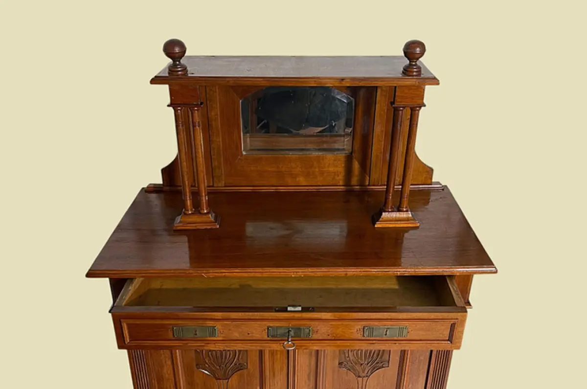 1920er Vertiko ANTIK Jugendstil VINTAGE Lebensbaum Kommode Schrank von 1920 4