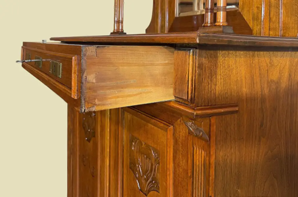 1920er Vertiko ANTIK Jugendstil VINTAGE Lebensbaum Kommode Schrank von 1920 5