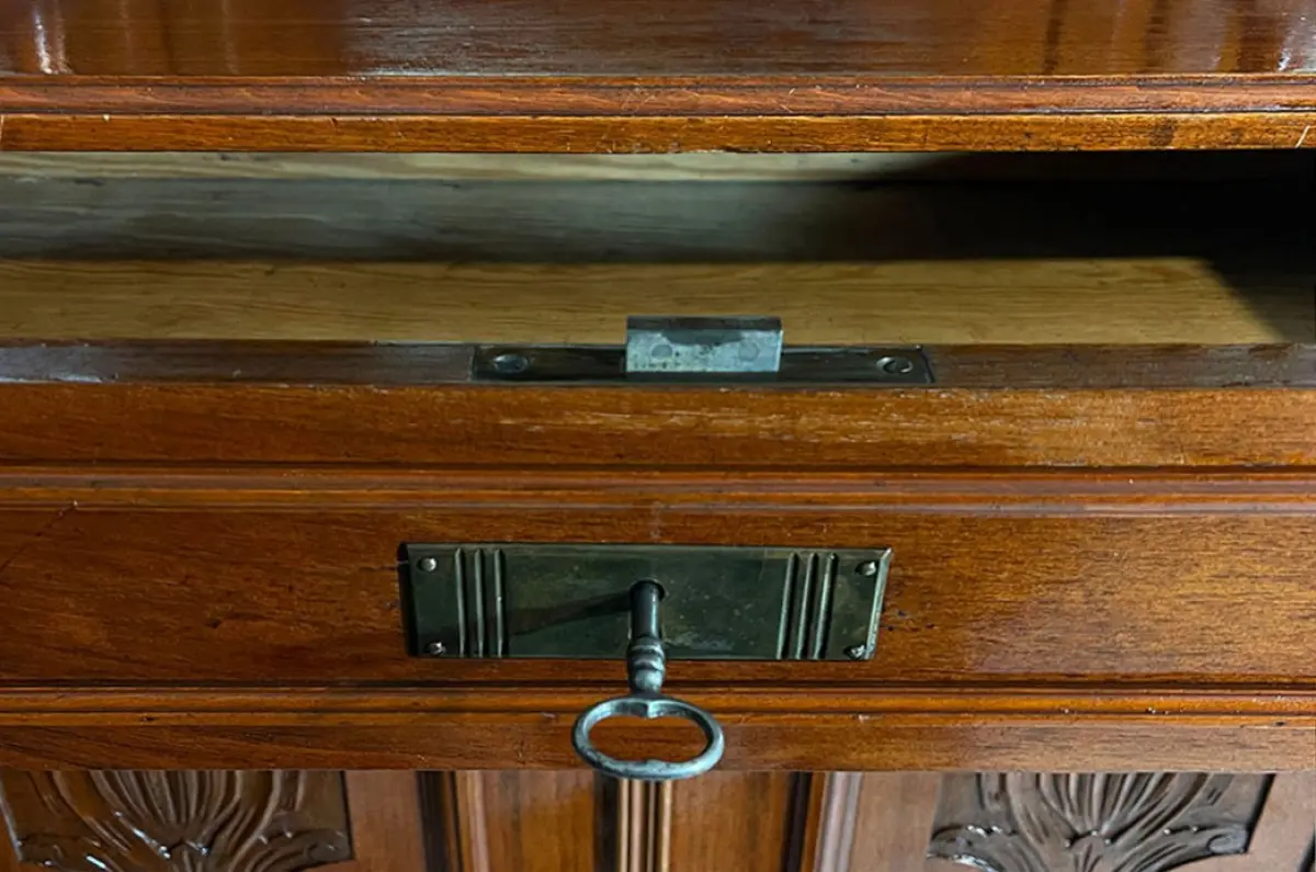 1920er Vertiko ANTIK Jugendstil VINTAGE Lebensbaum Kommode Schrank von 1920 6