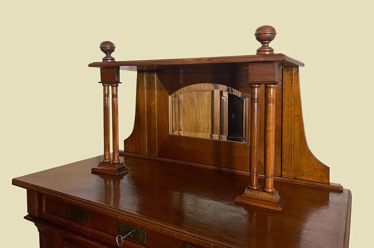 1920er Vertiko ANTIK Jugendstil VINTAGE Lebensbaum Kommode Schrank von 1920 8