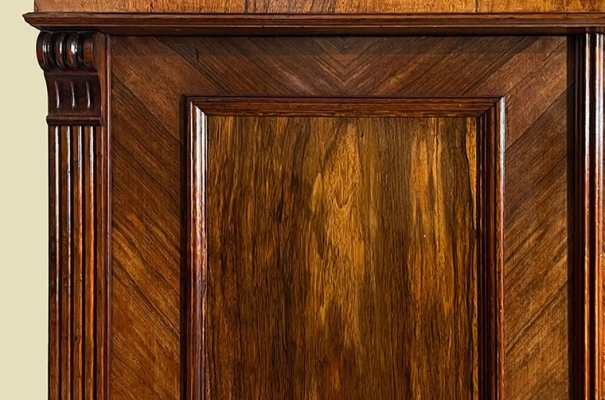 1880er Kleiderschrank ANTIK Gründerzeit Nußbaum VINTAGE Schrank von 1880 10