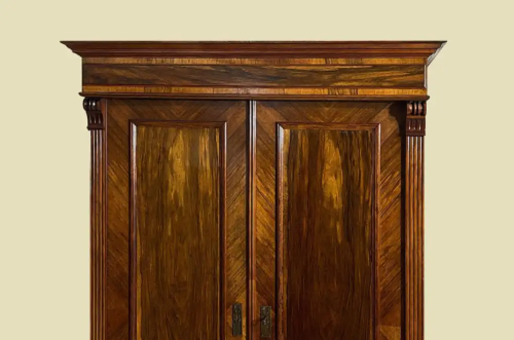 1880er Kleiderschrank ANTIK Gründerzeit Nußbaum VINTAGE Schrank von 1880 13