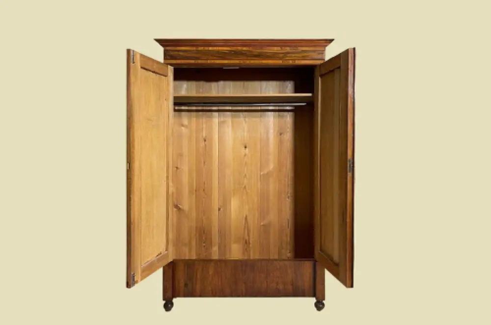 1880er Kleiderschrank ANTIK Gründerzeit Nußbaum VINTAGE Schrank von 1880 3