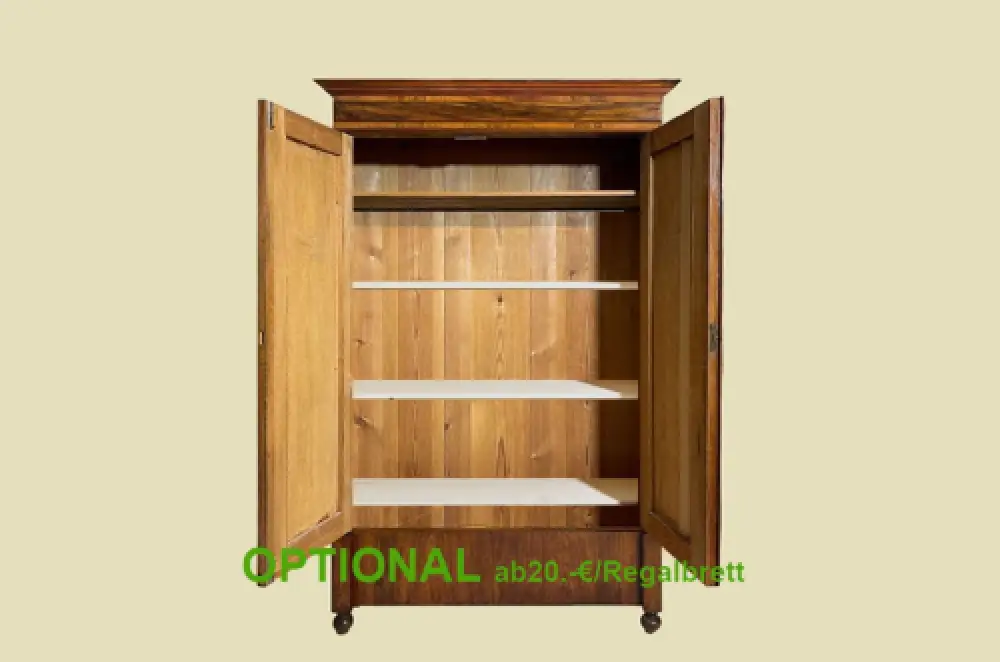 1880er Kleiderschrank ANTIK Gründerzeit Nußbaum VINTAGE Schrank von 1880 4
