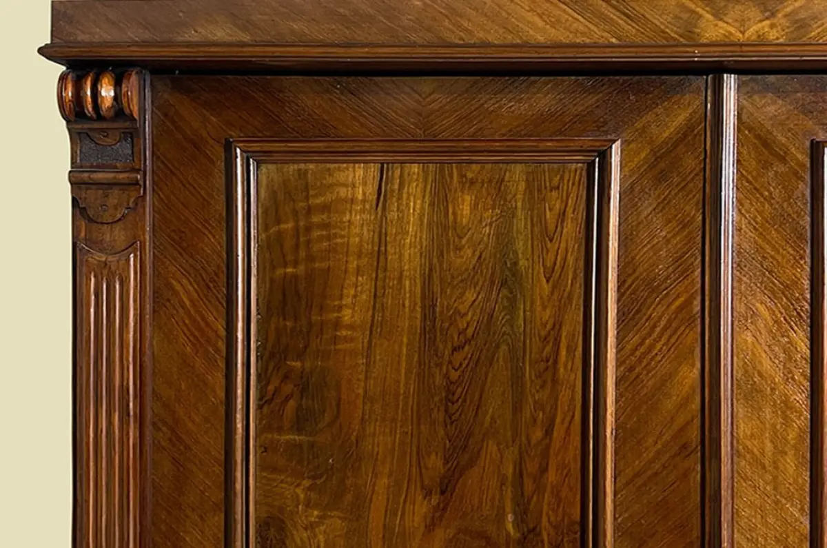 1880er Kleiderschrank ANTIK Gründerzeit Nußbaum VINTAGE Schrank von 1880 10