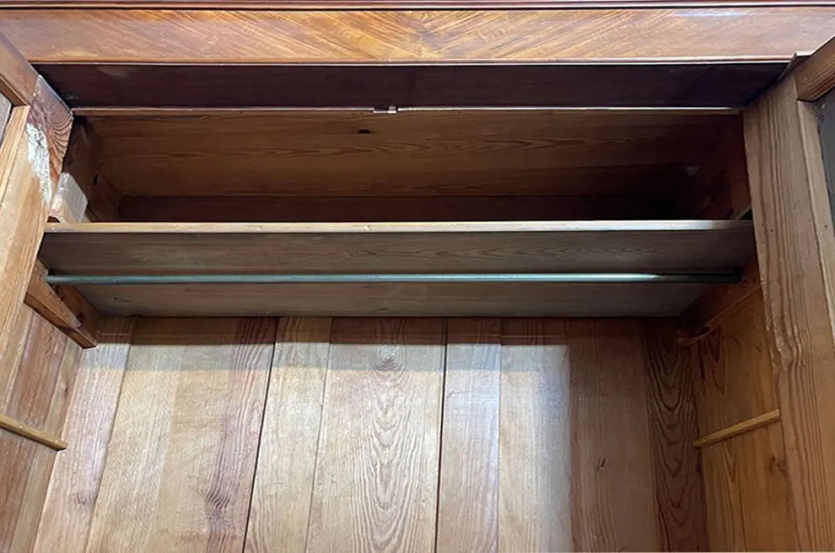 1880er Kleiderschrank ANTIK Gründerzeit Nußbaum VINTAGE Schrank von 1880 6