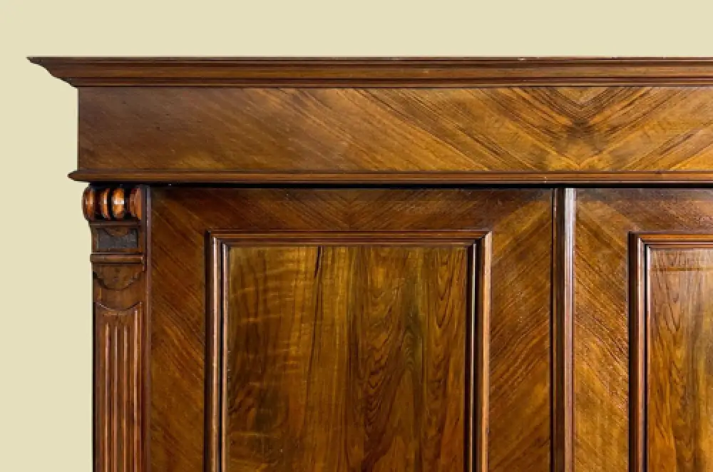 1880er Kleiderschrank ANTIK Gründerzeit Nußbaum VINTAGE Schrank von 1880 8