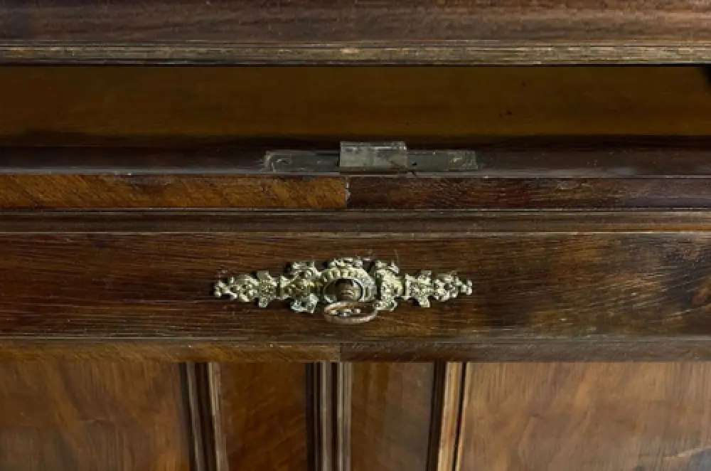 1880er Vertiko ANTIK Gründerzeit VINTAGE Nußbaum Säulen Kommode Schrank von 1880 10