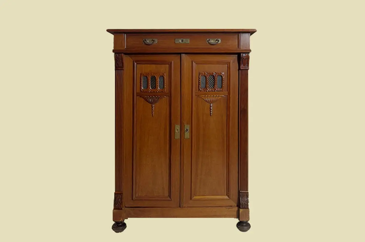 1920er Vertiko ANTIK Jugendstil VINTAGE Mahagoni Kommode Schrank von 1920