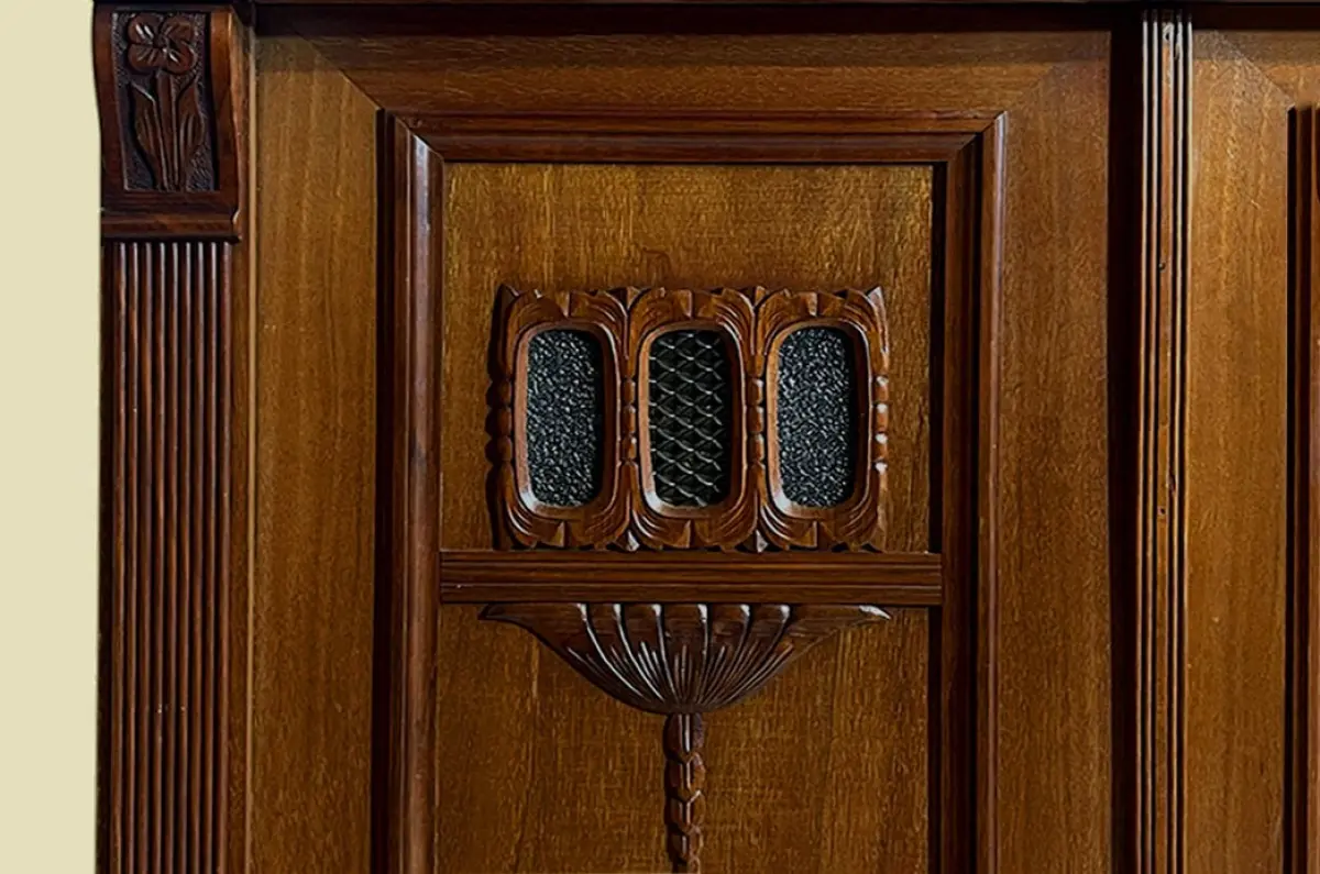 1920er Vertiko ANTIK Jugendstil VINTAGE Mahagoni Kommode Schrank von 1920 11