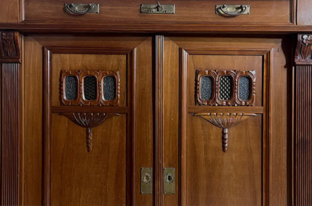 1920er Vertiko ANTIK Jugendstil VINTAGE Mahagoni Kommode Schrank von 1920 12