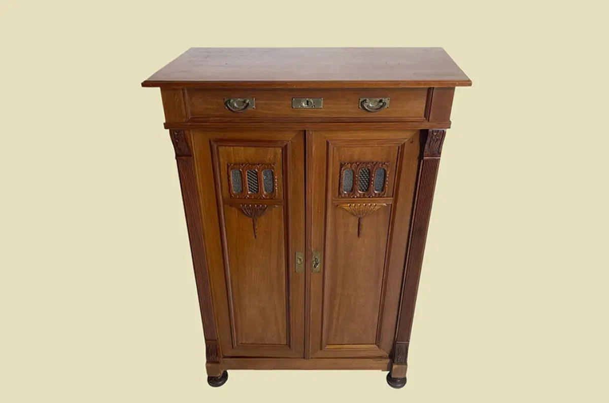 1920er Vertiko ANTIK Jugendstil VINTAGE Mahagoni Kommode Schrank von 1920 2