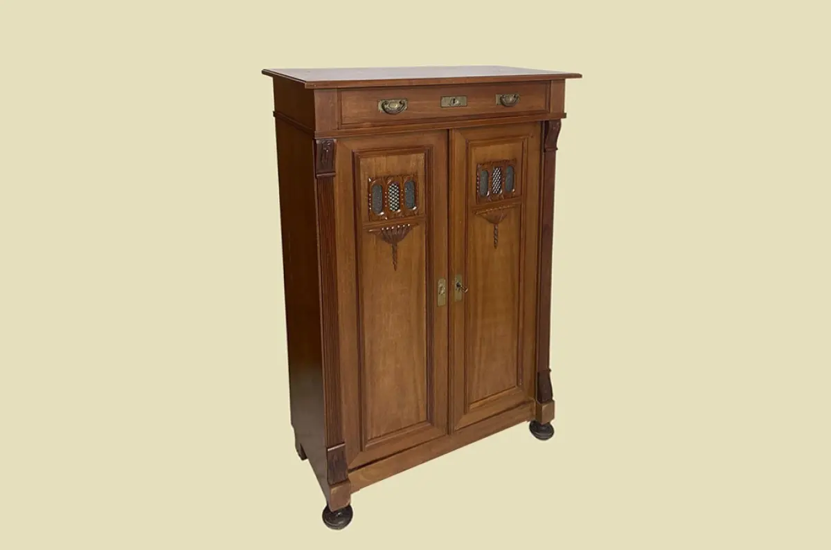 1920er Vertiko ANTIK Jugendstil VINTAGE Mahagoni Kommode Schrank von 1920 3