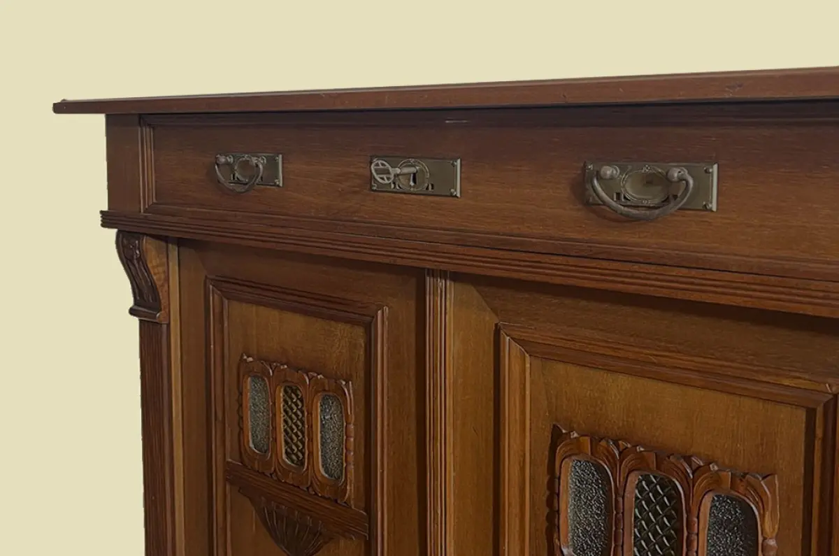 1920er Vertiko ANTIK Jugendstil VINTAGE Mahagoni Kommode Schrank von 1920 9