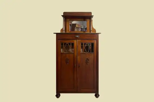 1920er Vertiko ANTIK Jugendstil VINTAGE Spiegel Kommode Schrank von 1920 580