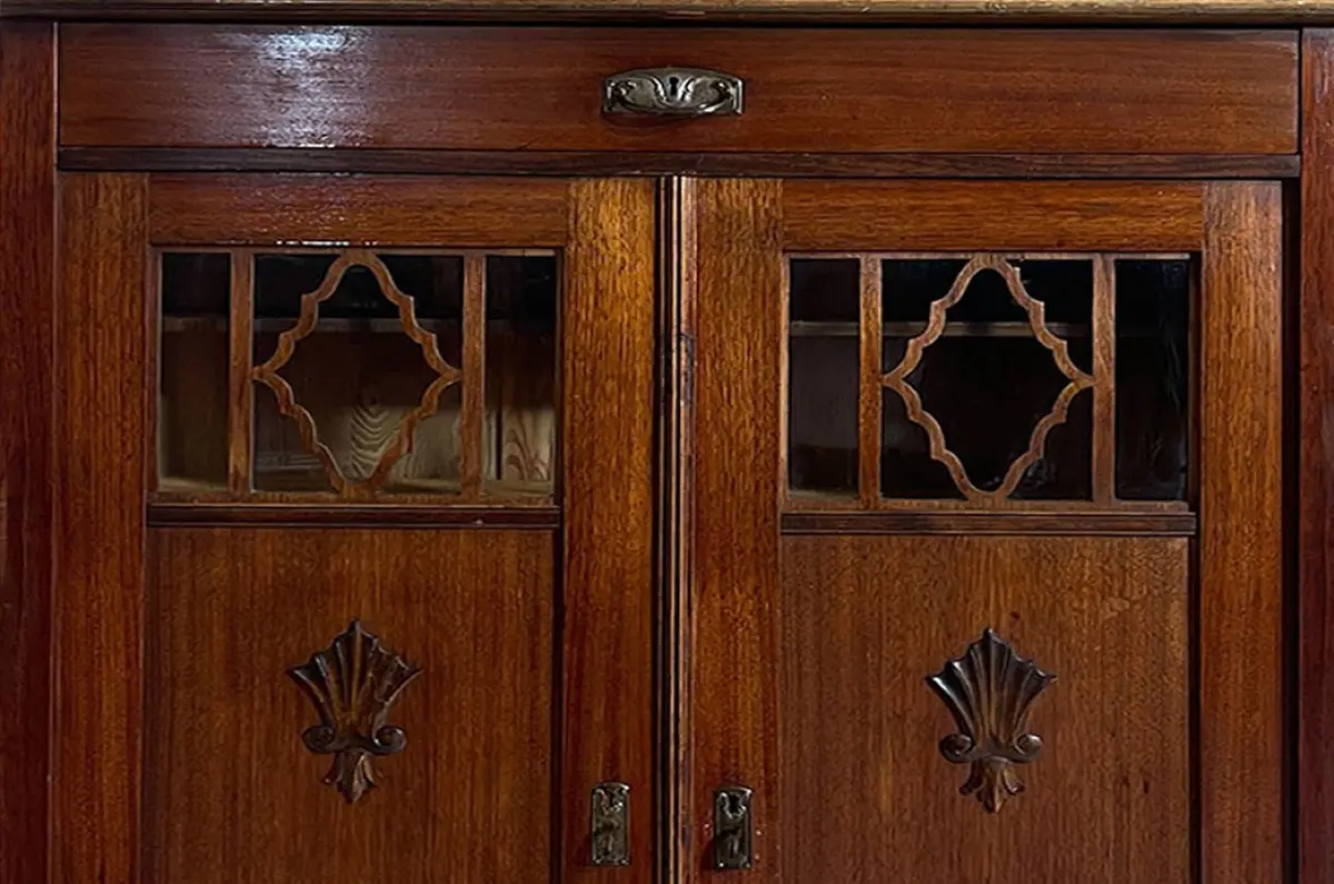 1920er Vertiko ANTIK Jugendstil VINTAGE Spiegel Kommode Schrank von 1920 580 11