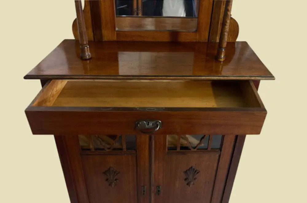 1920er Vertiko ANTIK Jugendstil VINTAGE Spiegel Kommode Schrank von 1920 580 12