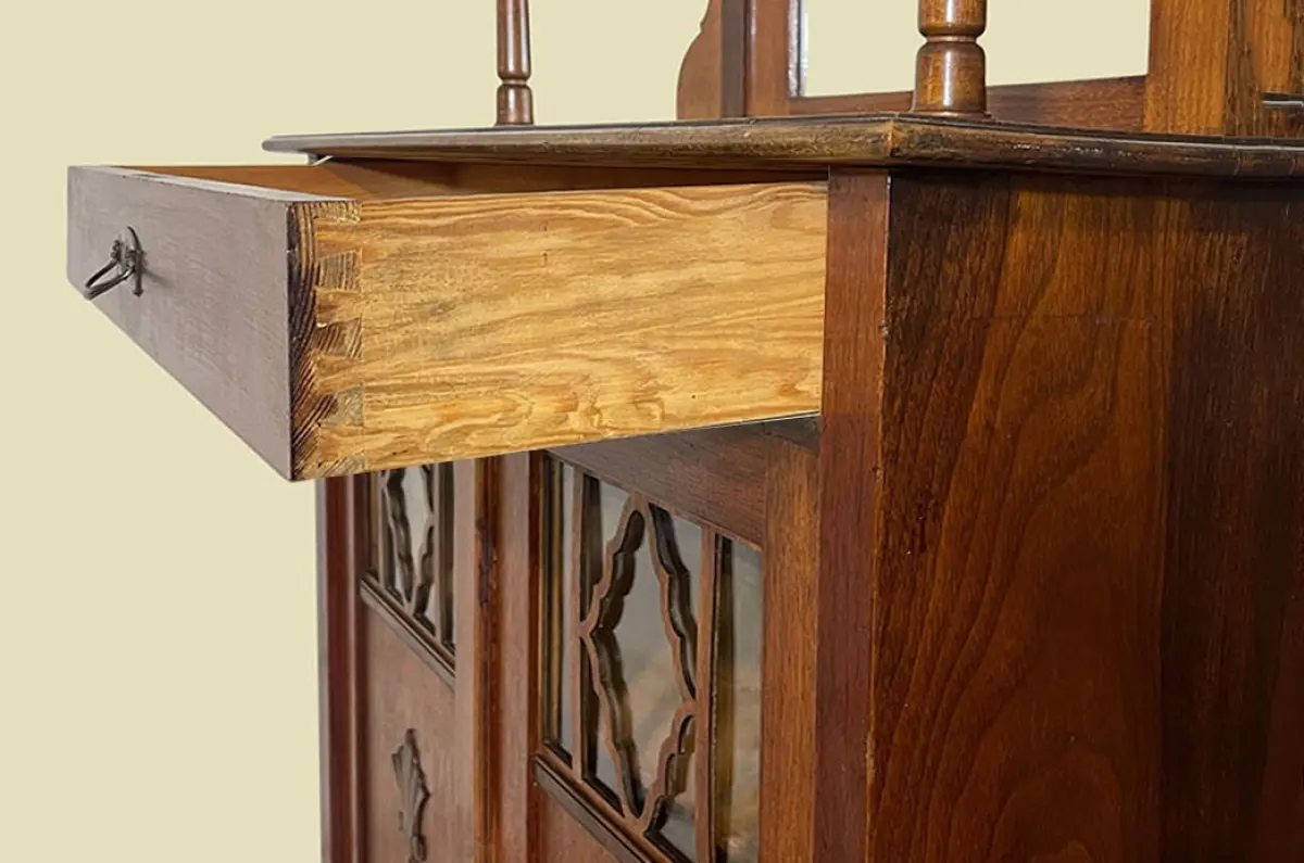 1920er Vertiko ANTIK Jugendstil VINTAGE Spiegel Kommode Schrank von 1920 580 13