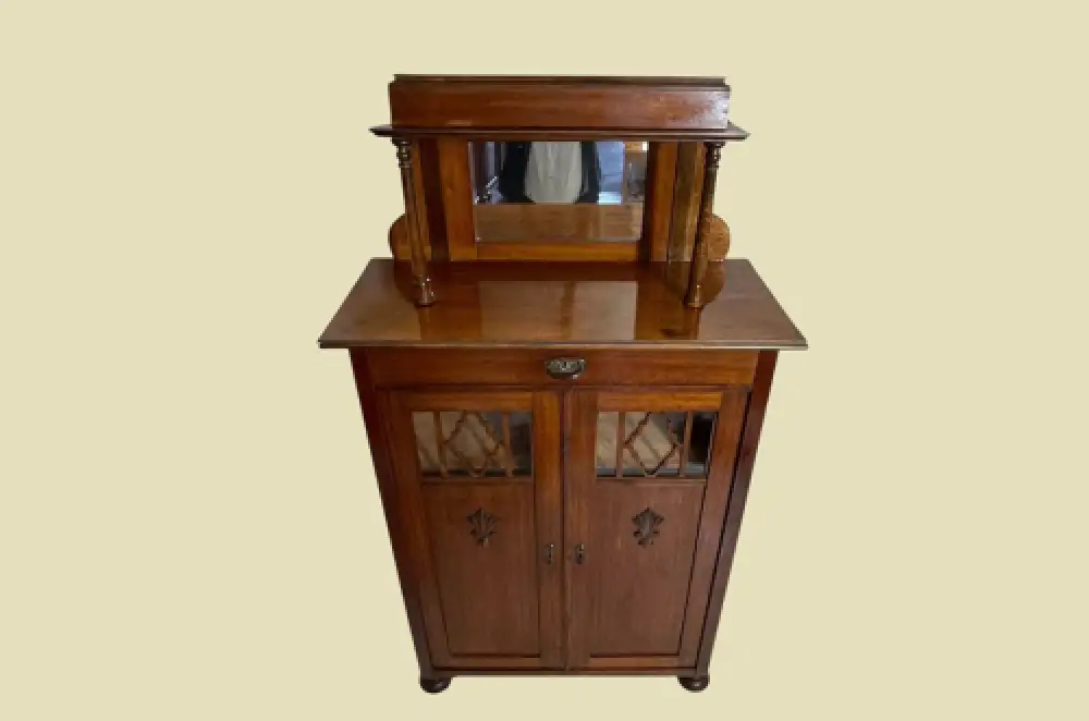 1920er Vertiko ANTIK Jugendstil VINTAGE Spiegel Kommode Schrank von 1920 580 3