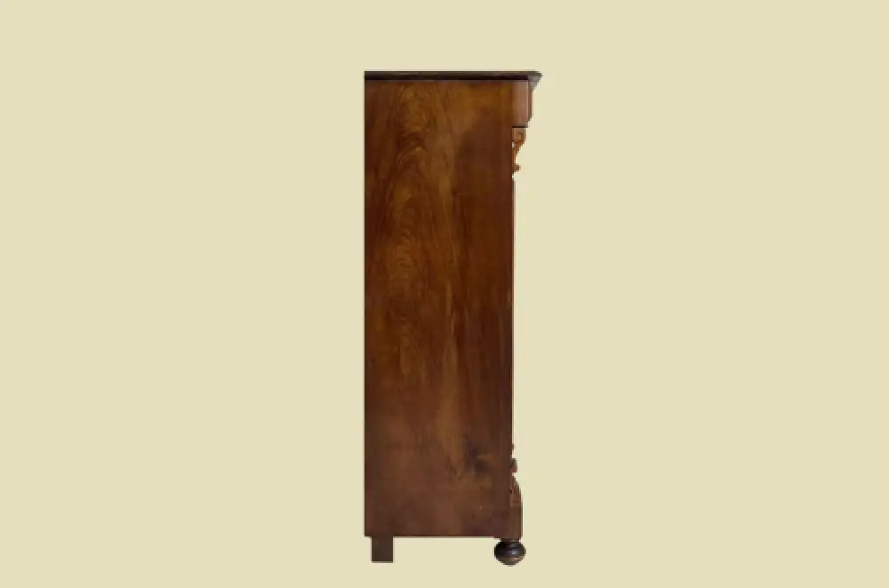 1880er Vertiko ANTIK Gründerzeit VINTAGE Nußbaum Kommode Schrank von 1880 16