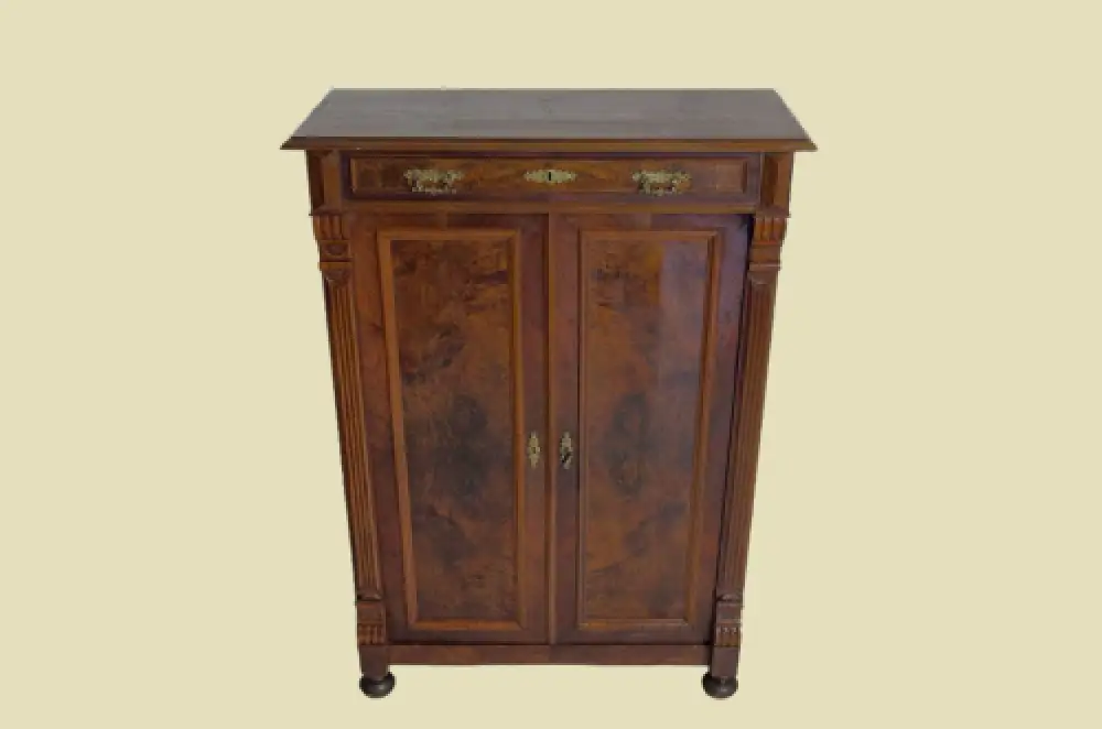 1880er Vertiko ANTIK Gründerzeit VINTAGE Nußbaum Kommode Schrank von 1880 2
