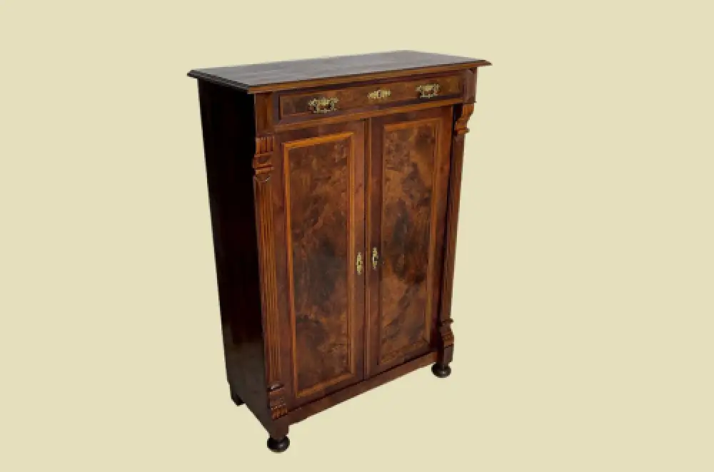1880er Vertiko ANTIK Gründerzeit VINTAGE Nußbaum Kommode Schrank von 1880 3