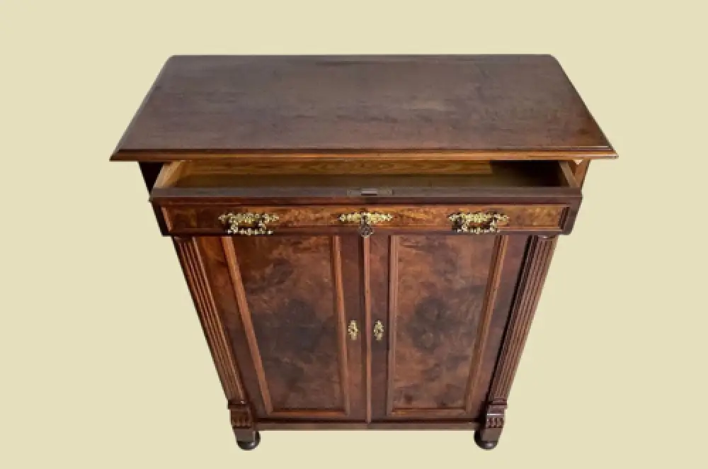 1880er Vertiko ANTIK Gründerzeit VINTAGE Nußbaum Kommode Schrank von 1880 6