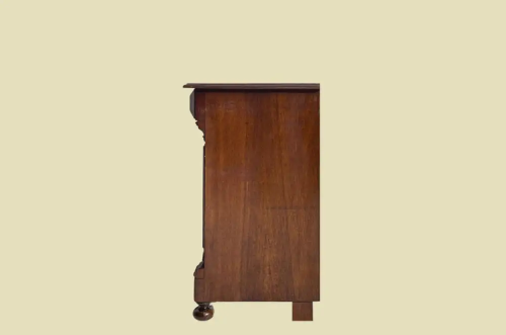 1880er Kommode ANTIK Gründerzeit VINTAGE Nußbaum Halbschrank Schrank von 1880 16