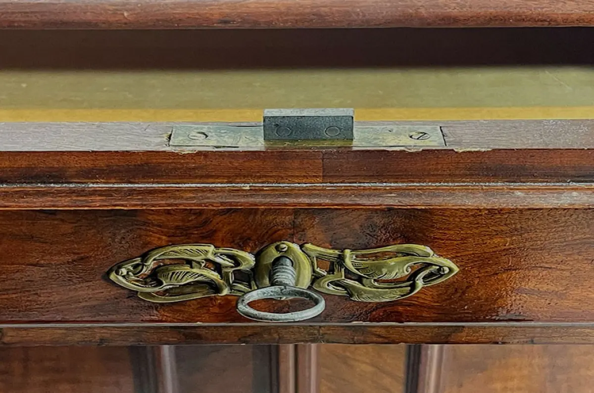 1880er Kommode ANTIK Gründerzeit VINTAGE Nußbaum Halbschrank Schrank von 1880 8