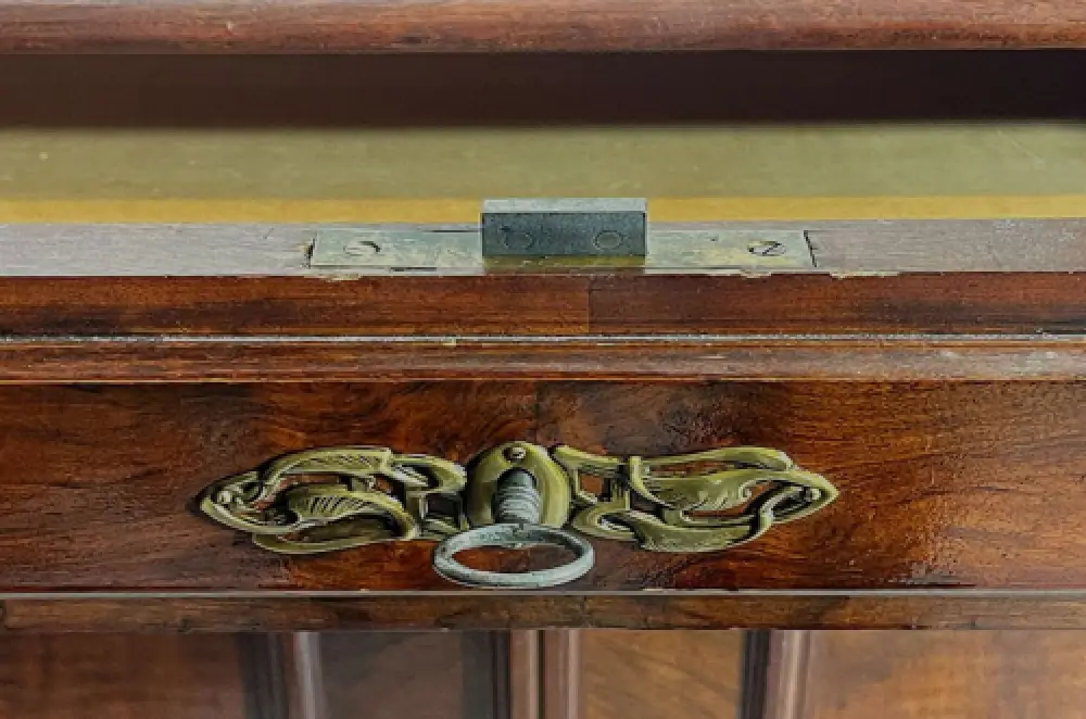 1880er Kommode ANTIK Gründerzeit VINTAGE Nußbaum Halbschrank Schrank von 1880 8