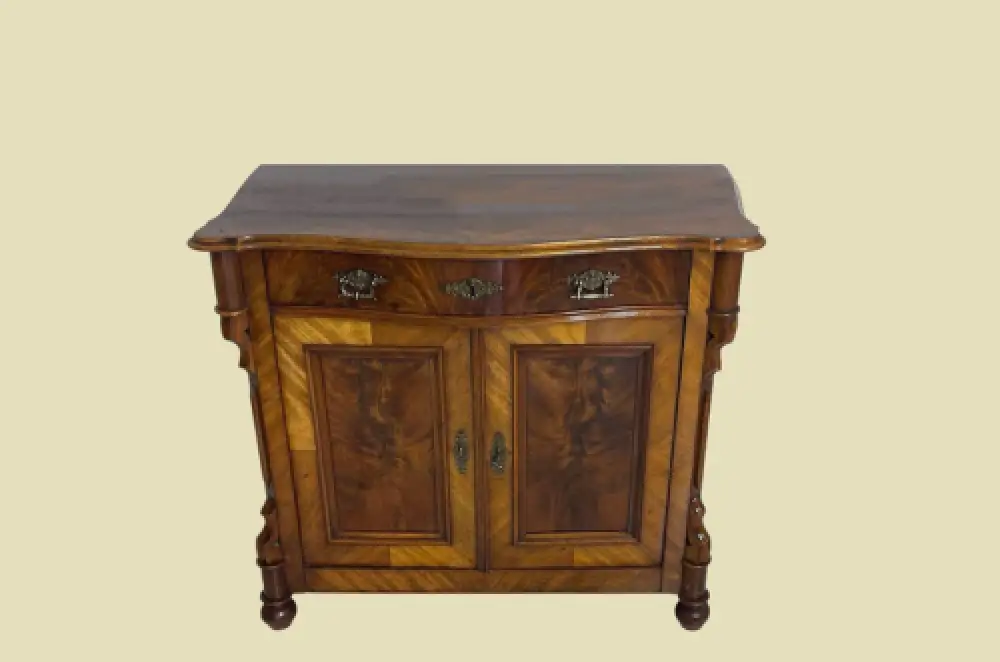 1840er Kommode ANTIK Louis Philippe VINTAGE Nußbaum Halbschrank von 1840 2