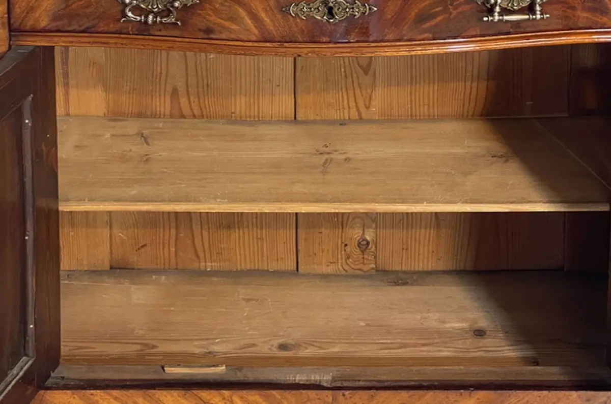 1840er Kommode ANTIK Louis Philippe VINTAGE Nußbaum Halbschrank von 1840 5