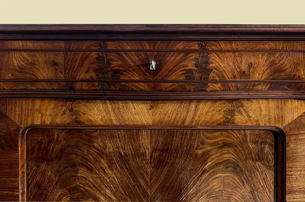 1840er Vertiko ANTIK Louis Philippe Nußbaum VINTAGE Schrank Kommode von 1840 10