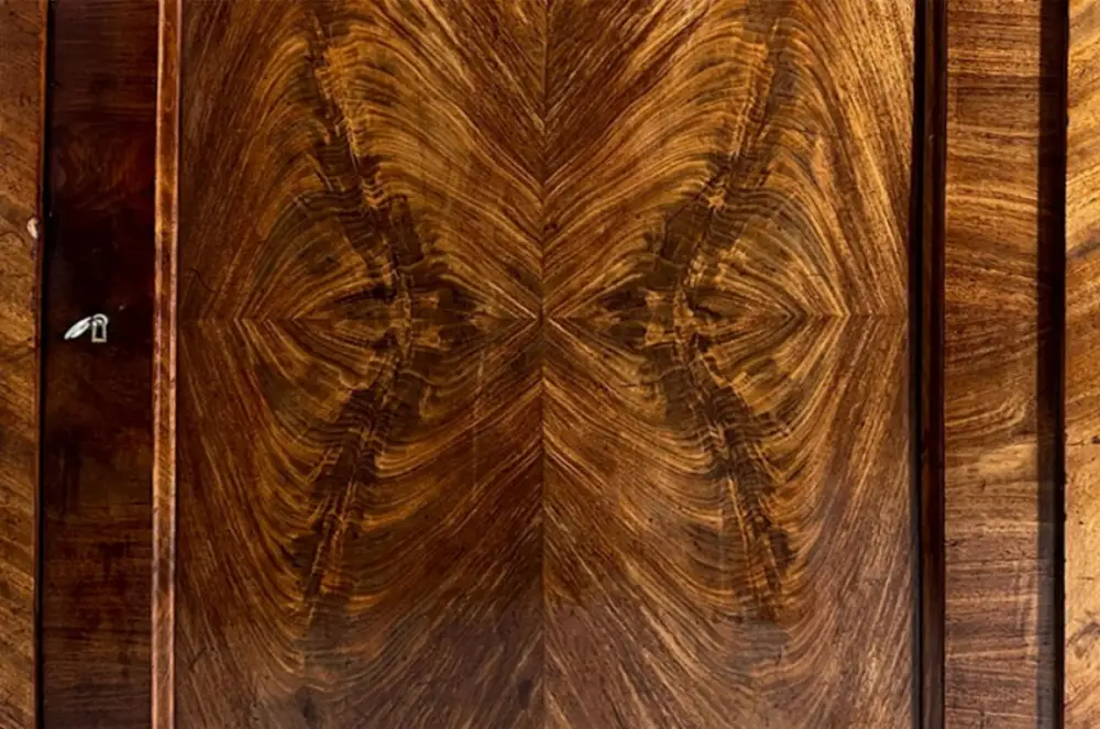 1840er Vertiko ANTIK Louis Philippe Nußbaum VINTAGE Schrank Kommode von 1840 11