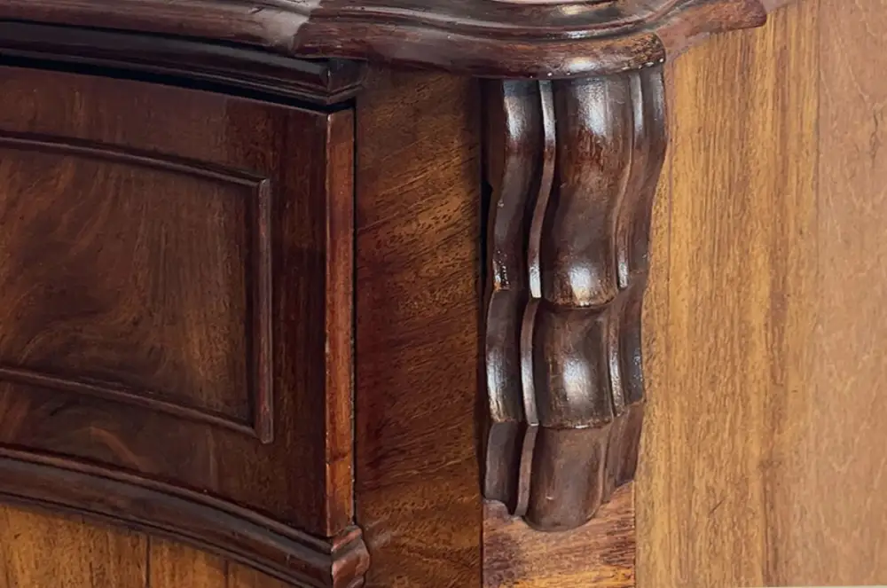 1840er Vertiko ANTIK Louis Philippe Nußbaum VINTAGE Schrank Kommode von 1840 13