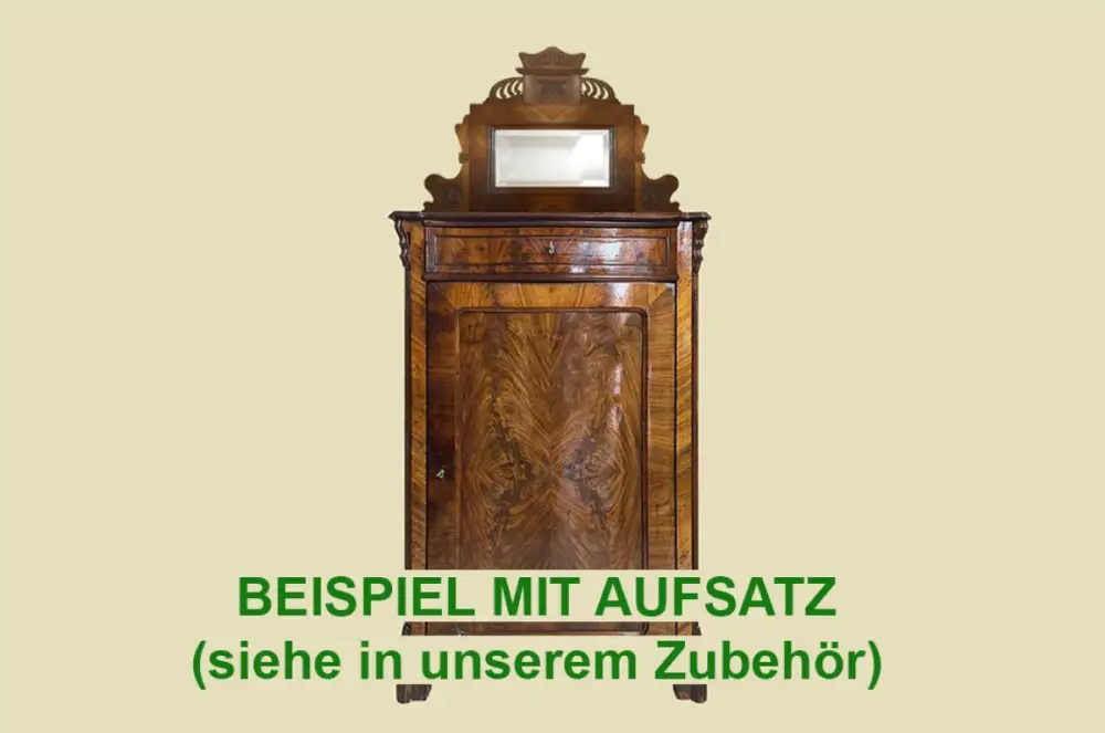 1840er Vertiko ANTIK Louis Philippe Nußbaum VINTAGE Schrank Kommode von 1840 14