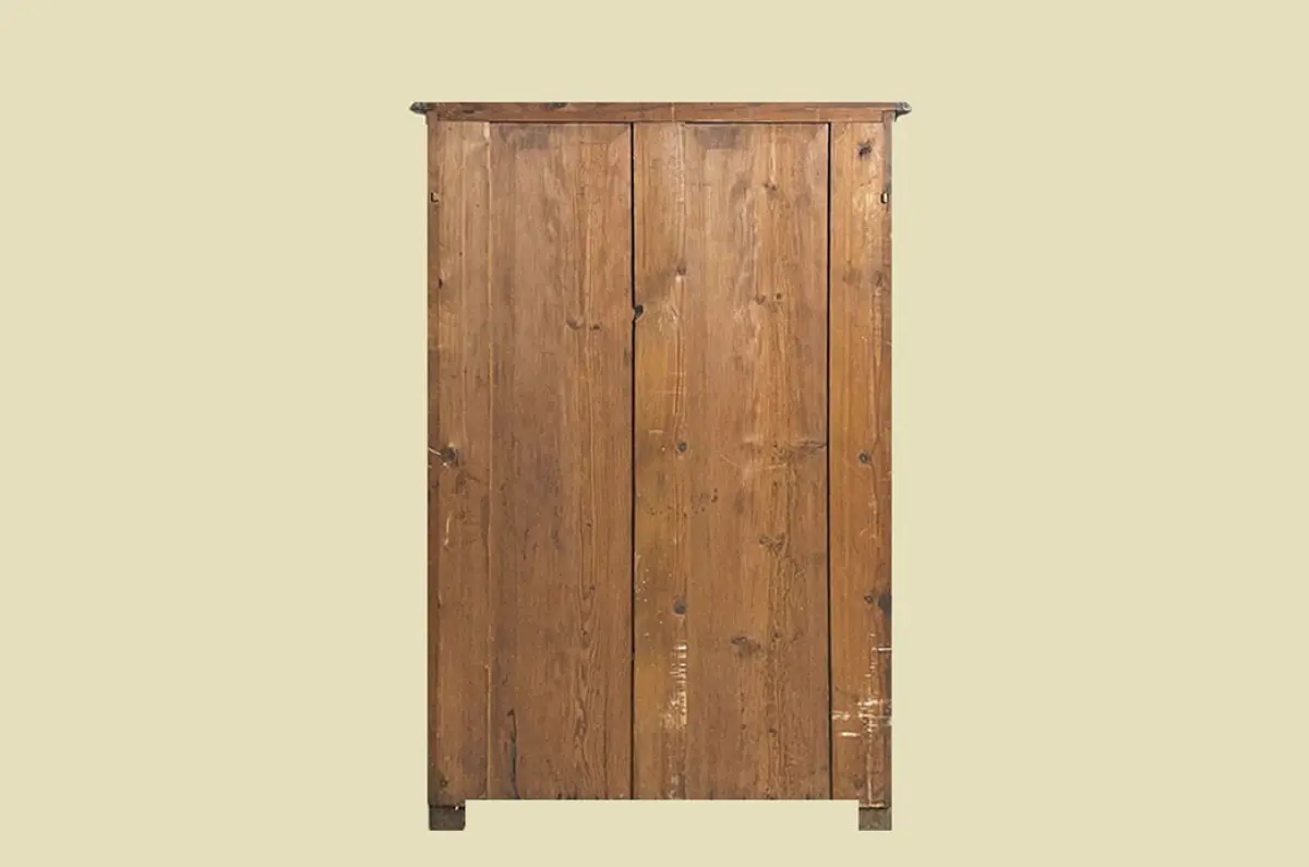 1840er Vertiko ANTIK Louis Philippe Nußbaum VINTAGE Schrank Kommode von 1840 17