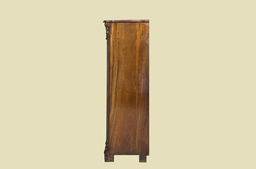 1840er Vertiko ANTIK Louis Philippe Nußbaum VINTAGE Schrank Kommode von 1840 18