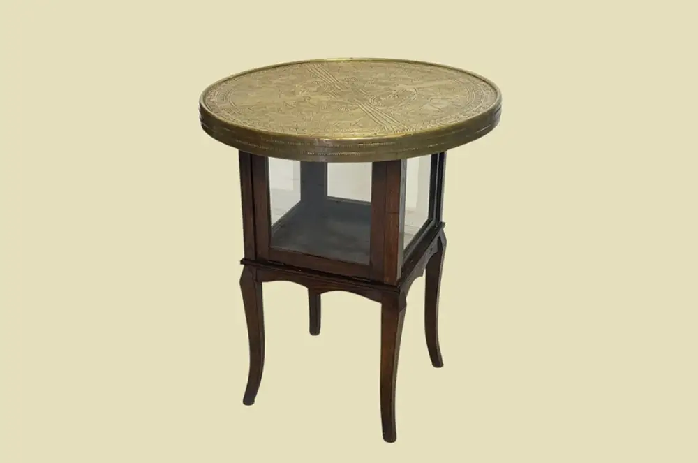 1920er Rauchtisch ANTIK Jugendstil VINTAGE Beistell Vitrine Tee Tisch von 1920 1