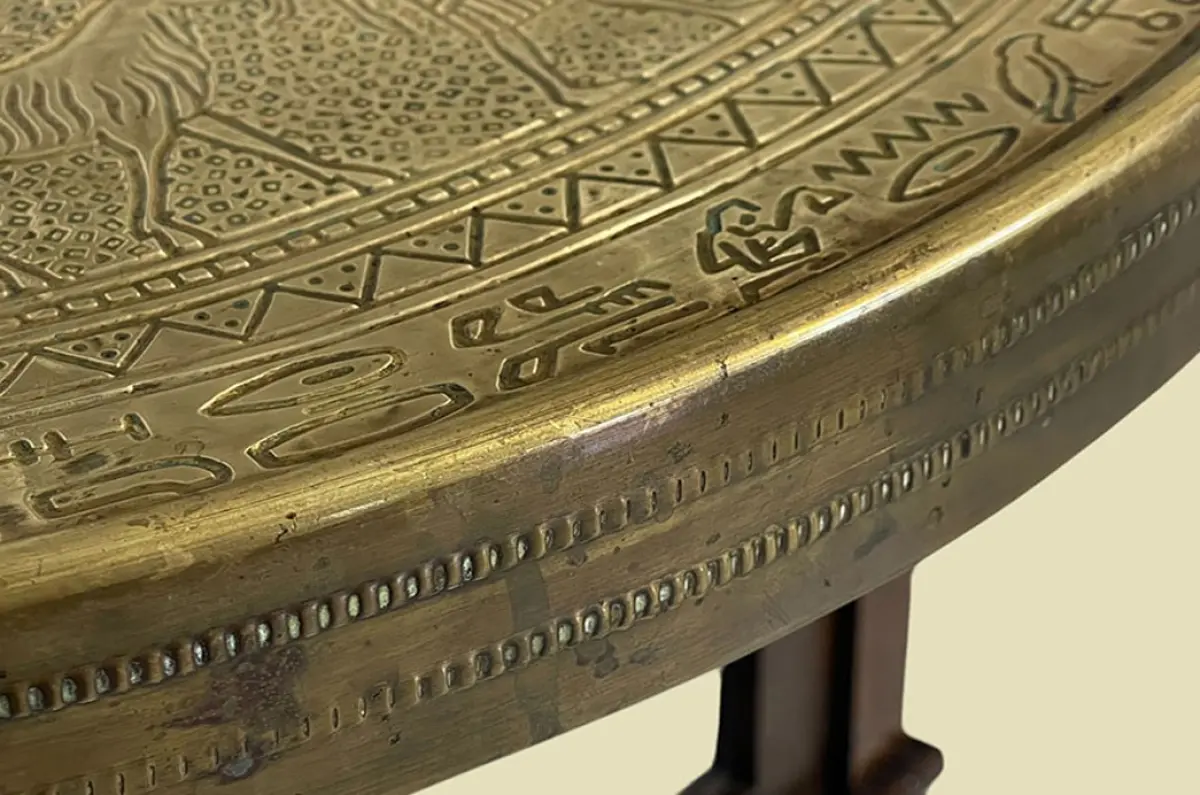 1920er Rauchtisch ANTIK Jugendstil VINTAGE Beistell Vitrine Tee Tisch von 1920 9