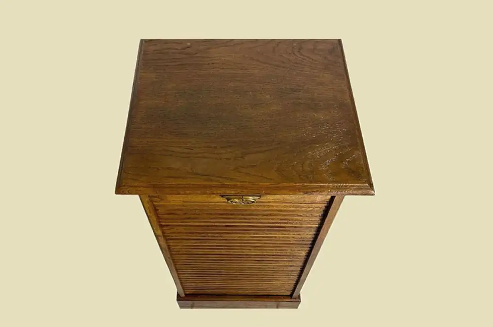 1920er Rolladenschrank ANTIK Jugendstil VINTAGE Art Deco Notenschrank von 1920 4