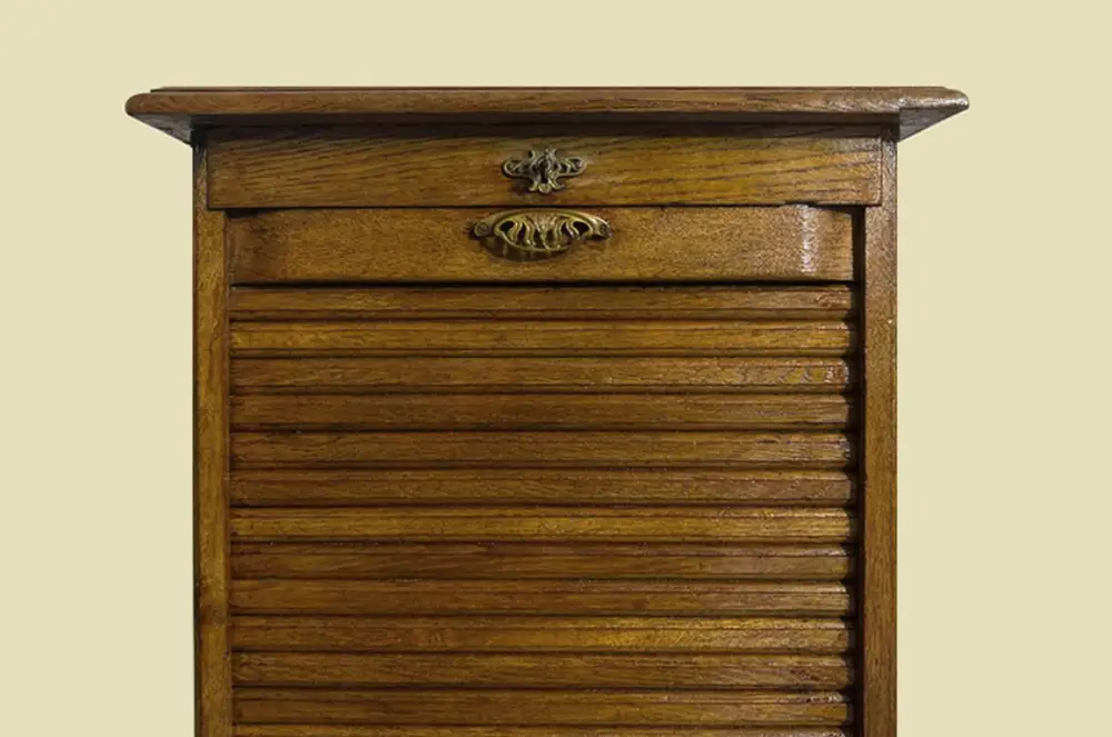 1920er Rolladenschrank ANTIK Jugendstil VINTAGE Art Deco Notenschrank von 1920 5