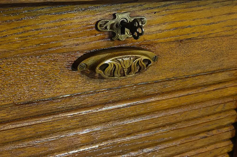 1920er Rolladenschrank ANTIK Jugendstil VINTAGE Art Deco Notenschrank von 1920 6