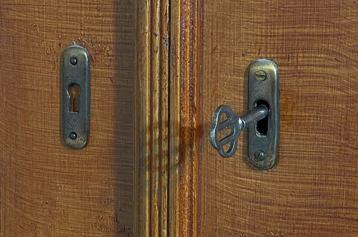 1920er Kleiderschrank ANTIK Jugendstil VINTAGE Lebensbaum Schrank von 1920 12