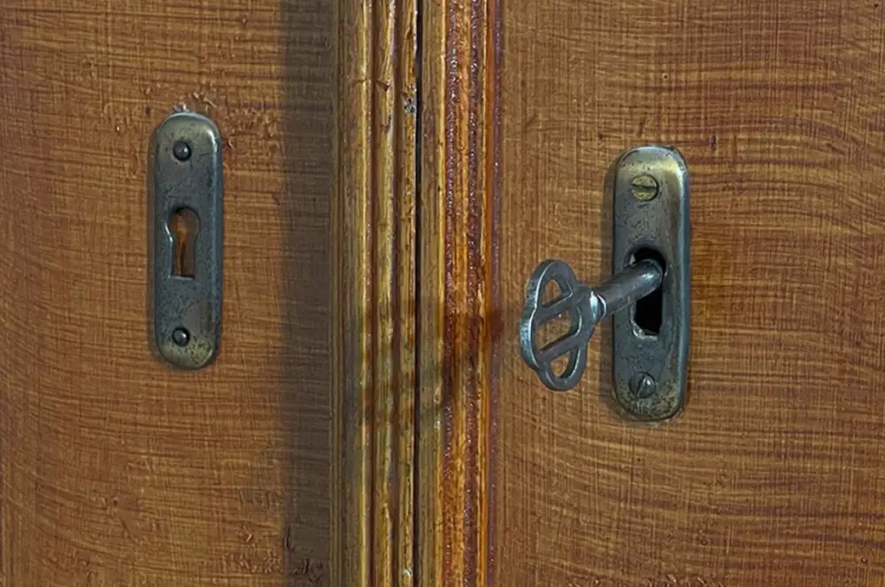 1920er Kleiderschrank ANTIK Jugendstil VINTAGE Lebensbaum Schrank von 1920 12